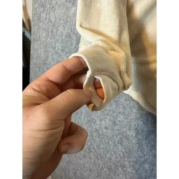 Athleta Girl Feelin Great Chantilly Cream Fleece Hoodie XXL - Picture 3 of 7